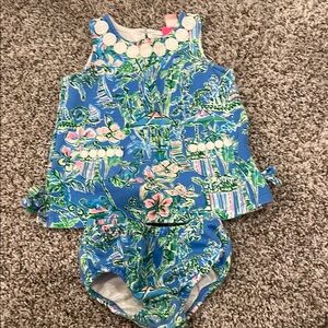 Lilly Pulitzer Floral Baby Outfit